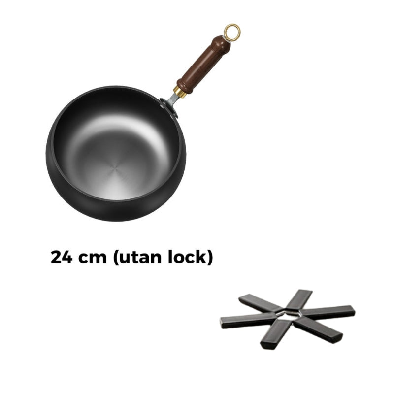 🎁🔥 Hållbar gjutjärnspanna – oemaljerad & presentklar!