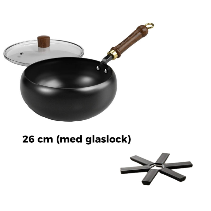 🎁🔥 Hållbar gjutjärnspanna – oemaljerad & presentklar!