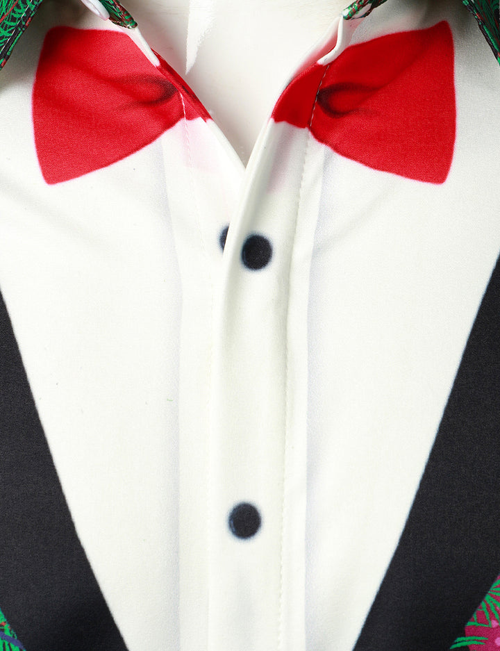 Herre Juletræ Camo Print Regular Fit Rolig Outfit Tematiserad Topp Långärmad Skjorta