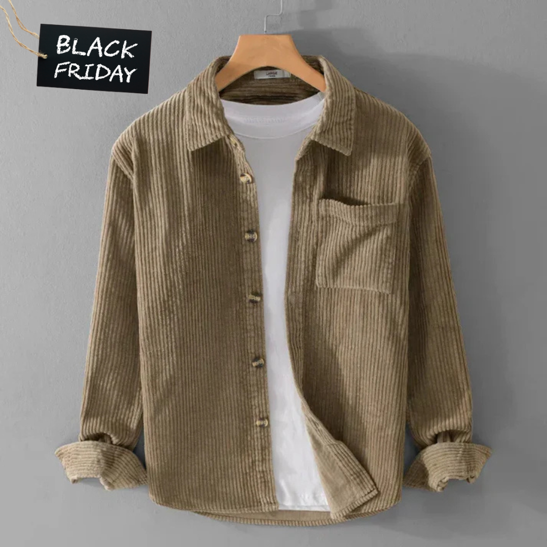 NordCord™ – Herrskjorta i Mjuk Manchestertyg